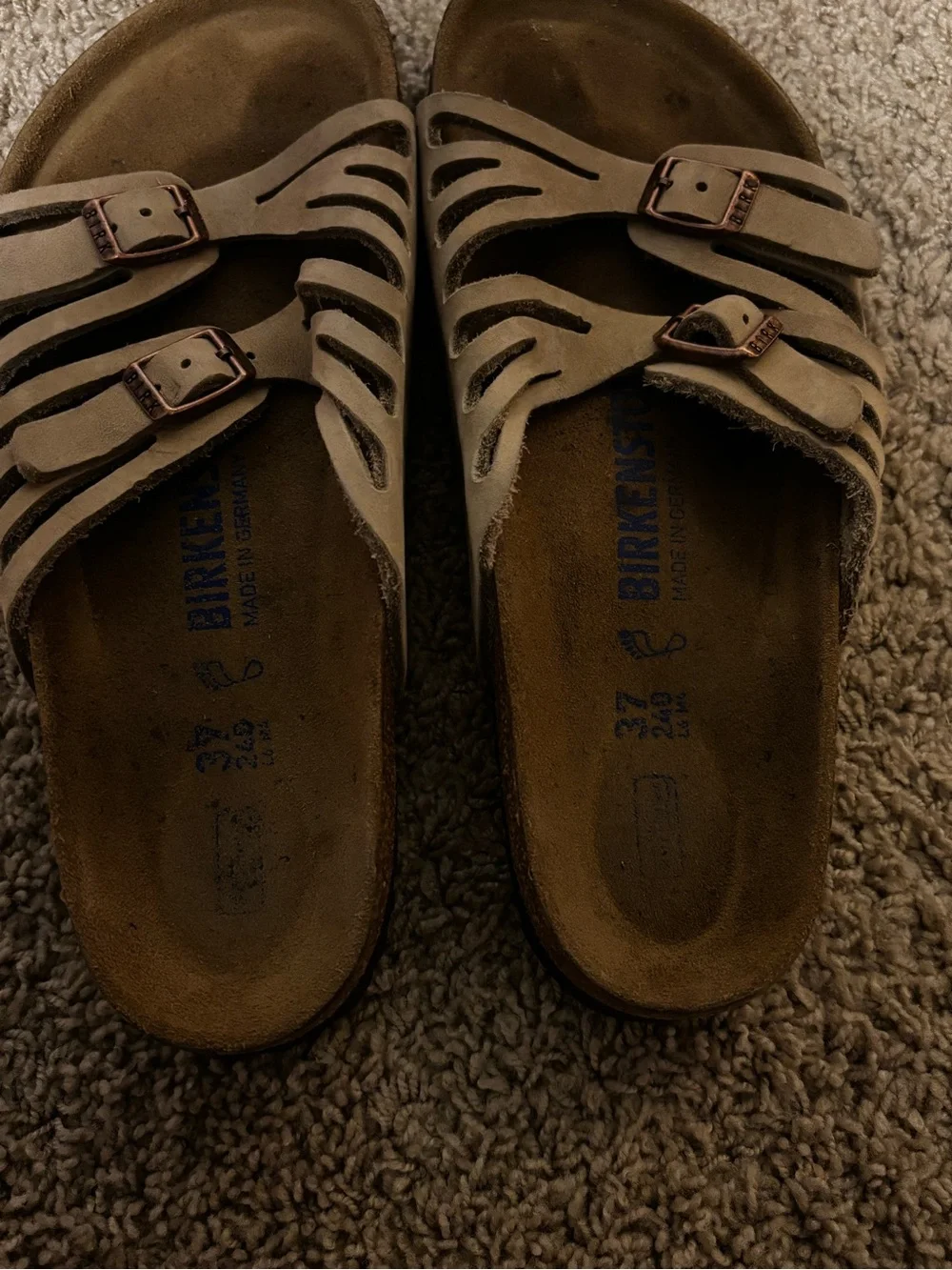 Birkenstocks, size 37